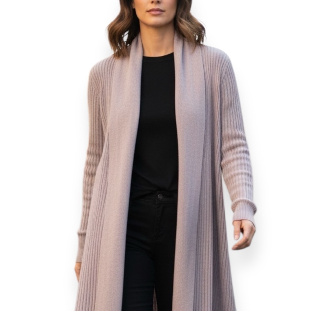 NWT Chic Women's Ribbed Cardigan Sweater